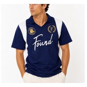 Found Unisex Faded Blue Oversized Relaxed Fit Premier League Jersey Size XS